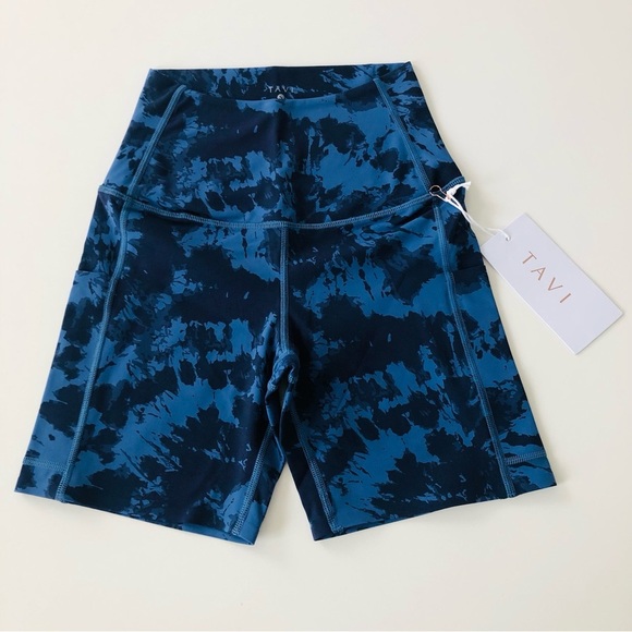 Tavi Active Stash & Dash 6” Biker Short Blue Size XS or Small NWT - Picture 5 of 10